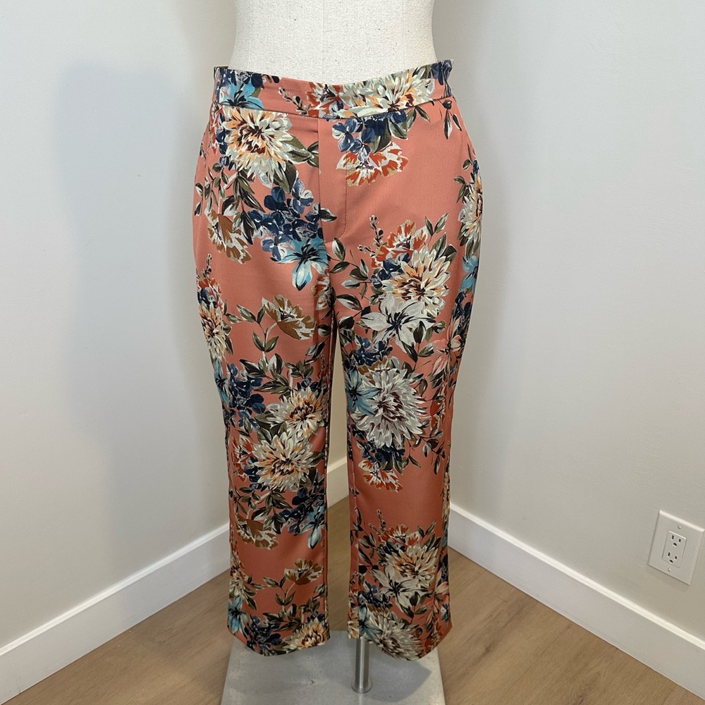 Zara print crop pattern pant